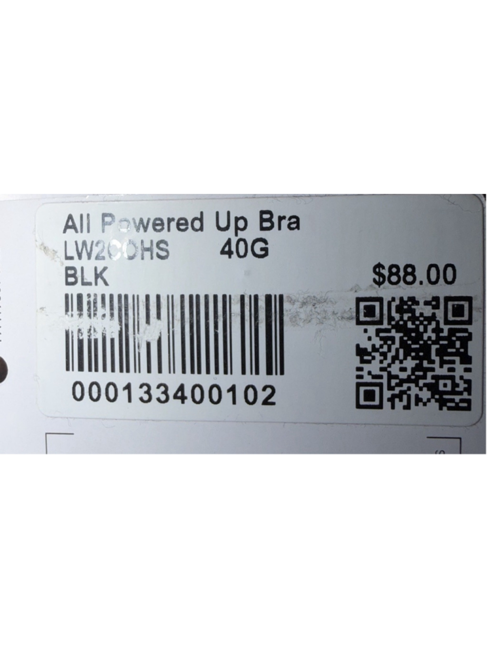LULULEMON ALL POWERED UP BRA BLACK COLOR SIZE 40G - Picture 10 of 11